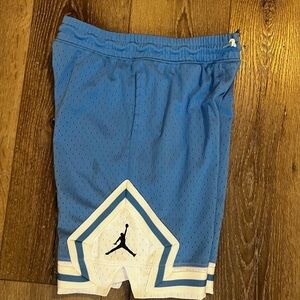 Jordan Youth Athletic Shorts in Blue and White